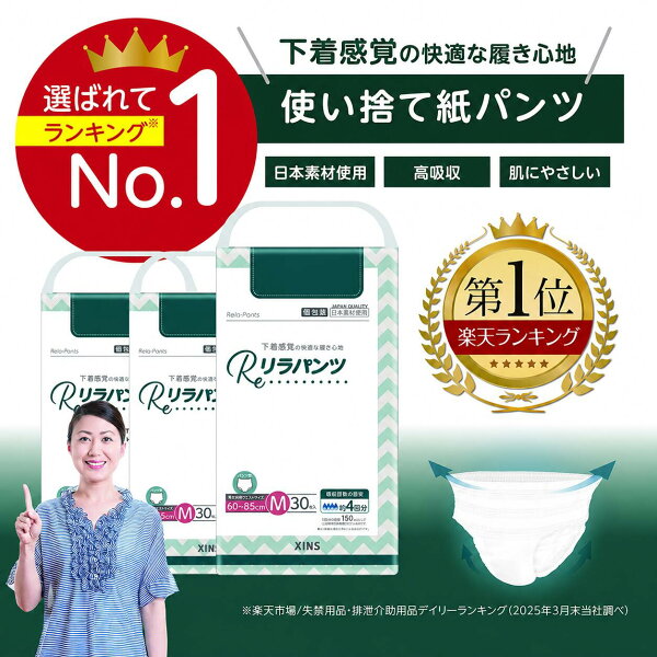 大人用おむつ パンツタイプ 個包装 超うす型設計 4回分